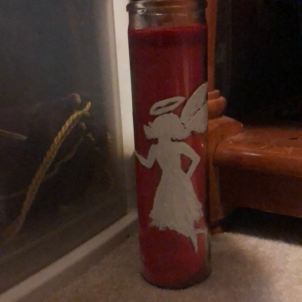 Tall red candle